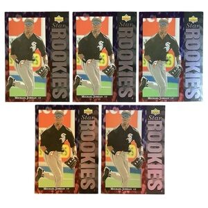 1994 Topps Upper Deck Baseball #19 Michael Jordan RC Card Lot (5)
